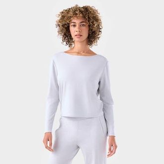 Tavi Brushed Tec Knit Long Sleeve in Ash at Nordstrom, Size Xx-Large
