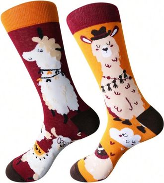 Generic Mens & Womens Llama Socks. 1 Pair of Alpaca Socks. UK Size 3-6. Llama Gift. Alpaca Gift