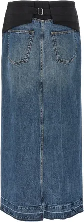 Stella McCartney Tuxedo Band Skirt - Blue