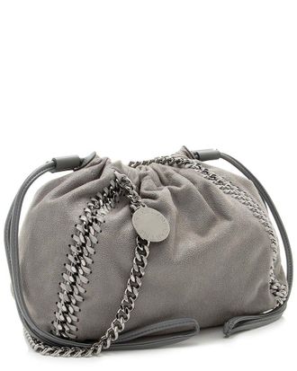 Stella McCartney Stella Mccartney Grey Shaggy Deer Falabella Drawstring Small Tote (Authentic Pre-Loved)