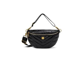 Think Royln Little Runaway Cross Body Womens Handbags Pearl Black/Gold, Polyester