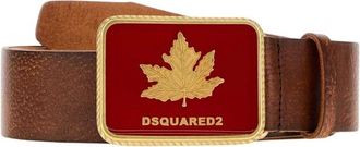 Dsquared2 Cintura Canadian Heritage - - Accessories - Uomo - Marrone - 110 CM