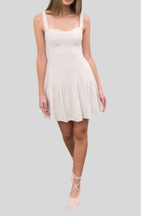 Moon River Sleeveless Minidress in Natural at Nordstrom Rack, Size Medium