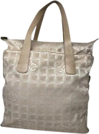 Chanel Pre-owned Tote Bag - Dames - Vintage Shopper - Beige - ONE Size - Vintage