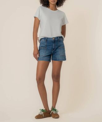 Kut from the Kloth Jane High Rise Short With Pork Chop Pockets In True Wash