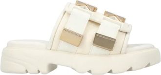 Bottega Veneta Leather sandals - Dames - Sandalen - Wit - 37 EU - Schoenen
