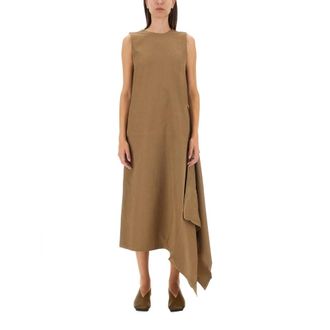 Uma Wang UMA Wang, Dames, Jurken, Beige, Maat: M Katoen
