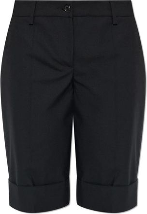 Moschino Pantalones Cortos de Lana - Shorts - Mujer - Negro - XS