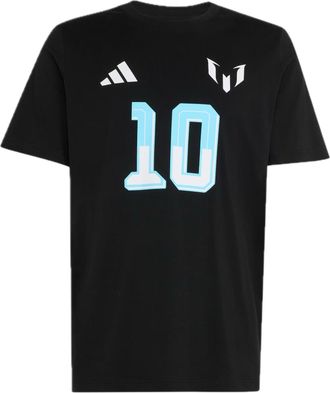 adidas Messi Name and number Graphic T-Shirt Black KS2539