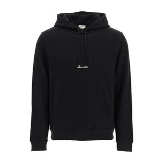 Saint Laurent Hoodies, male, Black, Size: 2XL Rive Gauche Hoodie