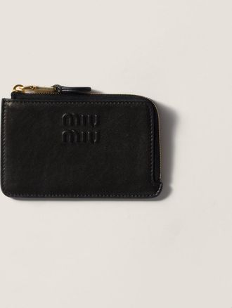 Miu Miu Nappa leather envelope card holder