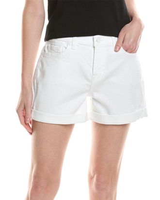 7 For All Mankind Broken Twill White Roll-Up Short