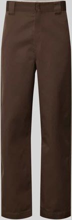 Carhartt Work in Progress Hose mit Ges&auml;&szlig;taschen Modell Denison in Dunkelbraun, Gr&ouml;&szlig;e 29