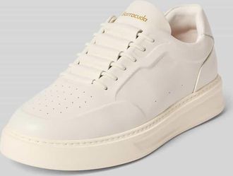 Barracuda Sneaker aus Leder mit Label-Detail in Weiss, Gr&ouml;&szlig;e 41