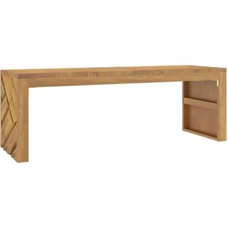 vidaXL Vidaxl - Mesa De Centro Madera Maciza De Teca 110x35x38 Cm