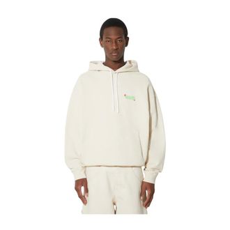 Marcelo Burlon Hombre, Sudaderas, Beige, Talla: XL