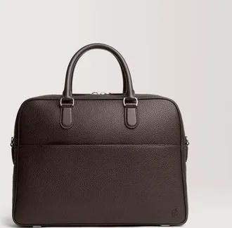 Carl Friedrik Slim Briefcase - Full-grain Leather - Dark Brown