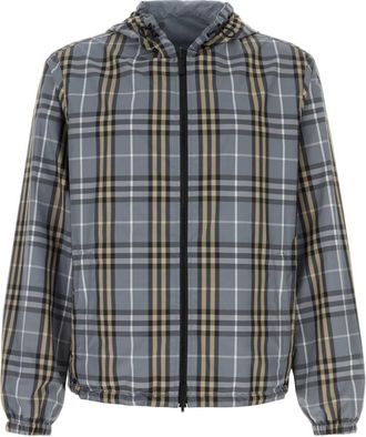 Burberry Grey Check Hood Jacket