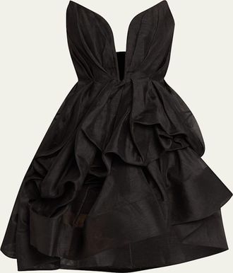Zimmermann Illuminate Draped Mini Dress
