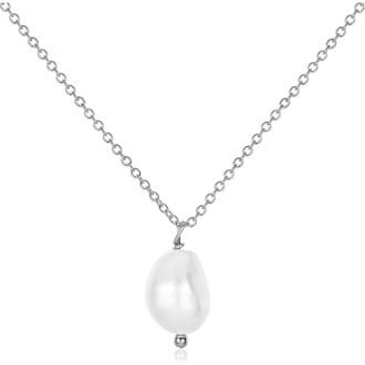 Untamed Petals Lexi Freshwater Pearl Pendant in Silver at Nordstrom