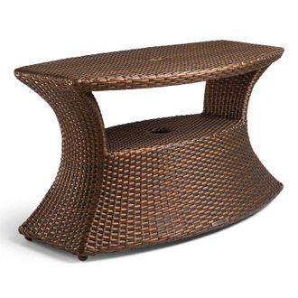 Frontgate Balencia Bronze Umbrella Table - Frontgate
