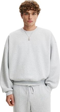 Cotton On Mens Relaxed Crew Sweater in Grey Marle at Nordstrom, Size Xx-Large