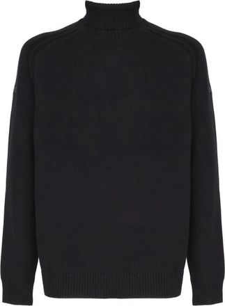 Roberto Ricci Design Stijlvolle Dolcevita voor modeliefhebbers - Heren - Coltruien - Zwart - S - Truien & Vesten