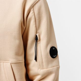 C.P. Company Mens Micro Lens Over The Head Hoodie in Pistachio S 402 - Beige - Size X-Large