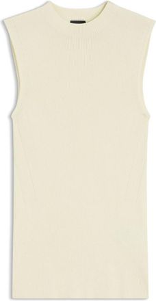 BOSS Ribbed top with mock neckline