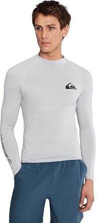 Quiksilver Everyday Upf50 Long Sleeve Surf T-Shirts Mens Swimwear Light Grey Heather : SM, Elastane/Polyester