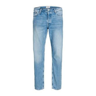 Jack & Jones Lichtblauwe Straight Fit Jeans - Heren - Slim Fit Jeans - Blauw - W38 L34 - Katoen - Jeans