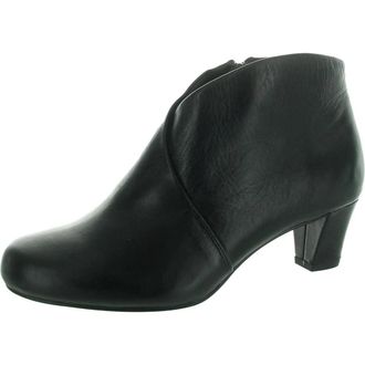David Tate Prestige Boots Womens W Black Leather Block Heel Bootie ZOGG2924