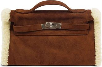 Herm&egrave;s 2007 Pochette Kelly clutch bag - women - Sheepskin - One Size - Brown
