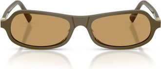 Miu Miu Sunglasses, unisex, Green, Size: 55 MM MU B10Su Sunglasses