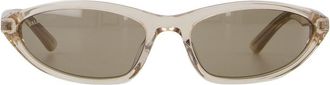 Balenciaga Womens Bb0402s-004 Acetate Frame Sunglasses Beige