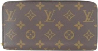 Louis Vuitton Pre-owned Long wallet (bi-fold) - Dames - Vintage Accessoires - Bruin - ONE Size - Vintage