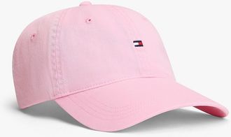 Tommy Hilfiger Mens Flag Logo Baseball Cap - Pink
