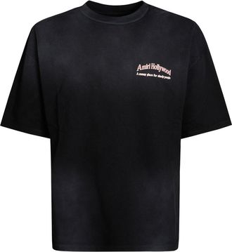 Amiri Tops, Heren, Zwart, S, Katoen, T-Shirt Skate