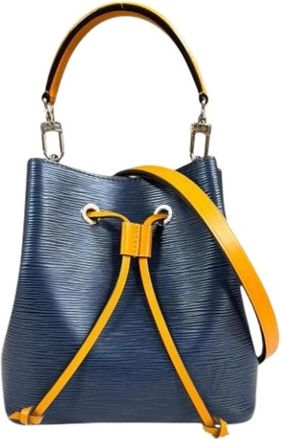 Louis Vuitton Pre-owned Bucket Bags, female, Blue, Size: ONE SIZE Pre-owned Bucket Bag