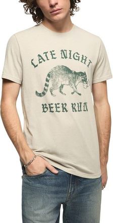 Lucky Brand Beer Racoon Graphic T-Shirt in Gray at Nordstrom, Size Xx-Large