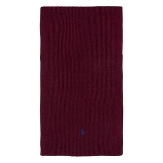 Polo Ralph Lauren Winter Scarves, male, Red, Size: ONE SIZE Logo ricamato Scarf