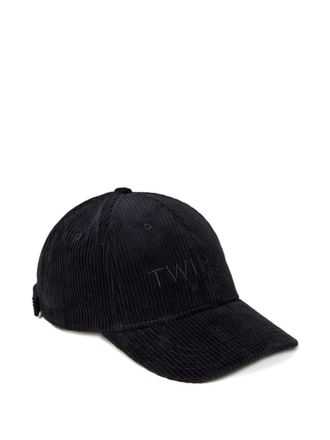 Twin-Set corduroy baseball cap - women - Cotton/Polyester - One Size - Blue