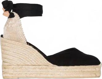 Castaner Womens Carina Espadrilles Wedge Sandal In Black