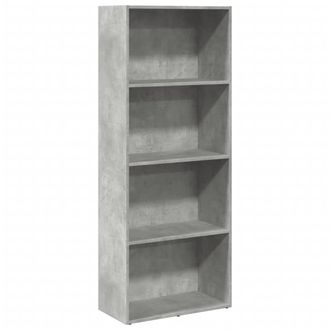 vidaXL Vidaxl - Libreria Grigio Cemento 60x30x152 Cm In Legno Multistrato