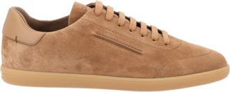 Ermenegildo Zegna Beige Solid-232 Sneakers