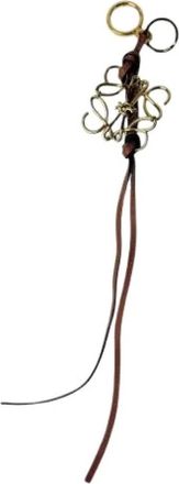 Loewe Pre-owned Portachiavi in Pelle - - Pre-owned - Donna - Marrone - ONE SIZE
