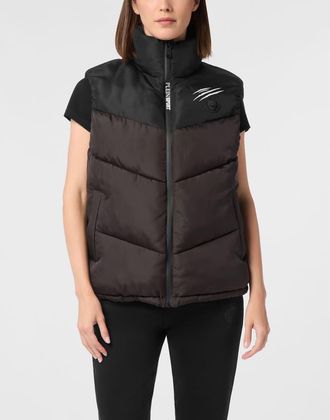 Plein Sport Short Vest Training Women in Black at Nordstrom, Size X-Small