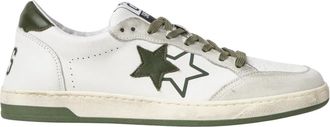 2Star Prime Star Sneakers - Heren - Sneakers - Wit - 43 EU - Leer - Schoenen