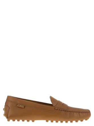 Tod's Tod s Lederen mocassin rubberen zool