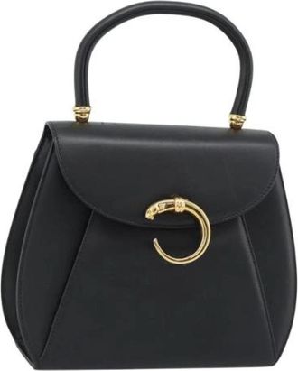 Cartier Pre-owned Vintage Hand Bag - Dames - Vintage Handtas - Zwart - ONE Size - Leer - Vintage